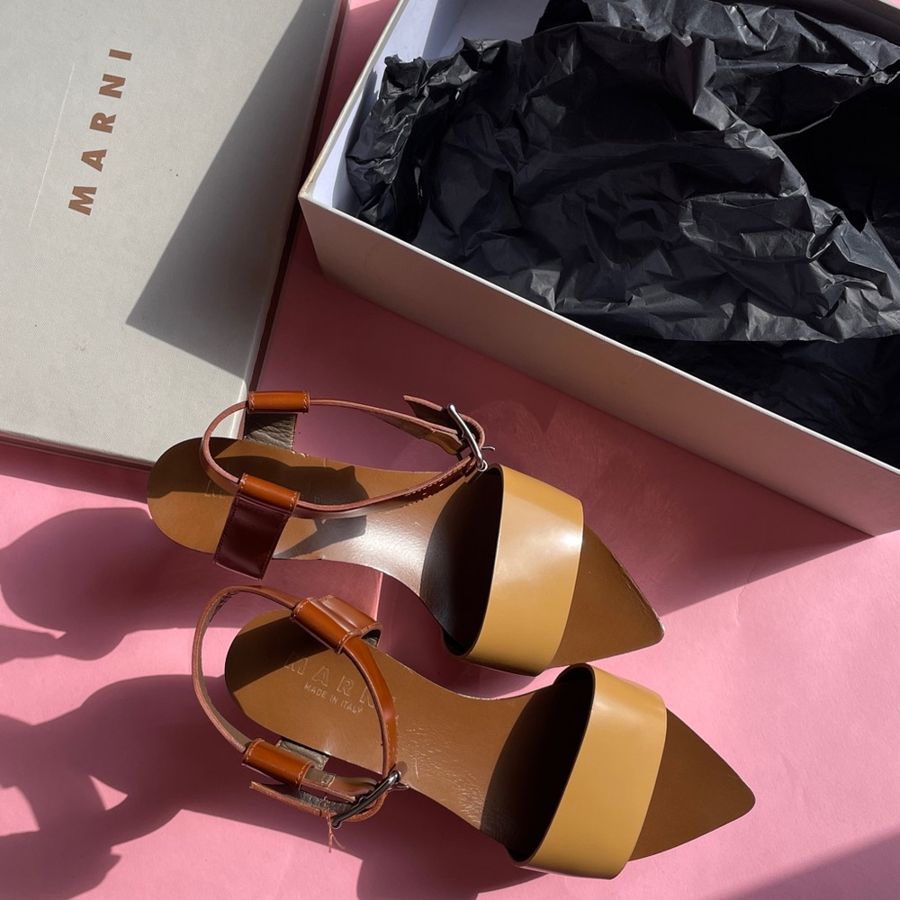 Marni Women's Tan and Brown Sandals